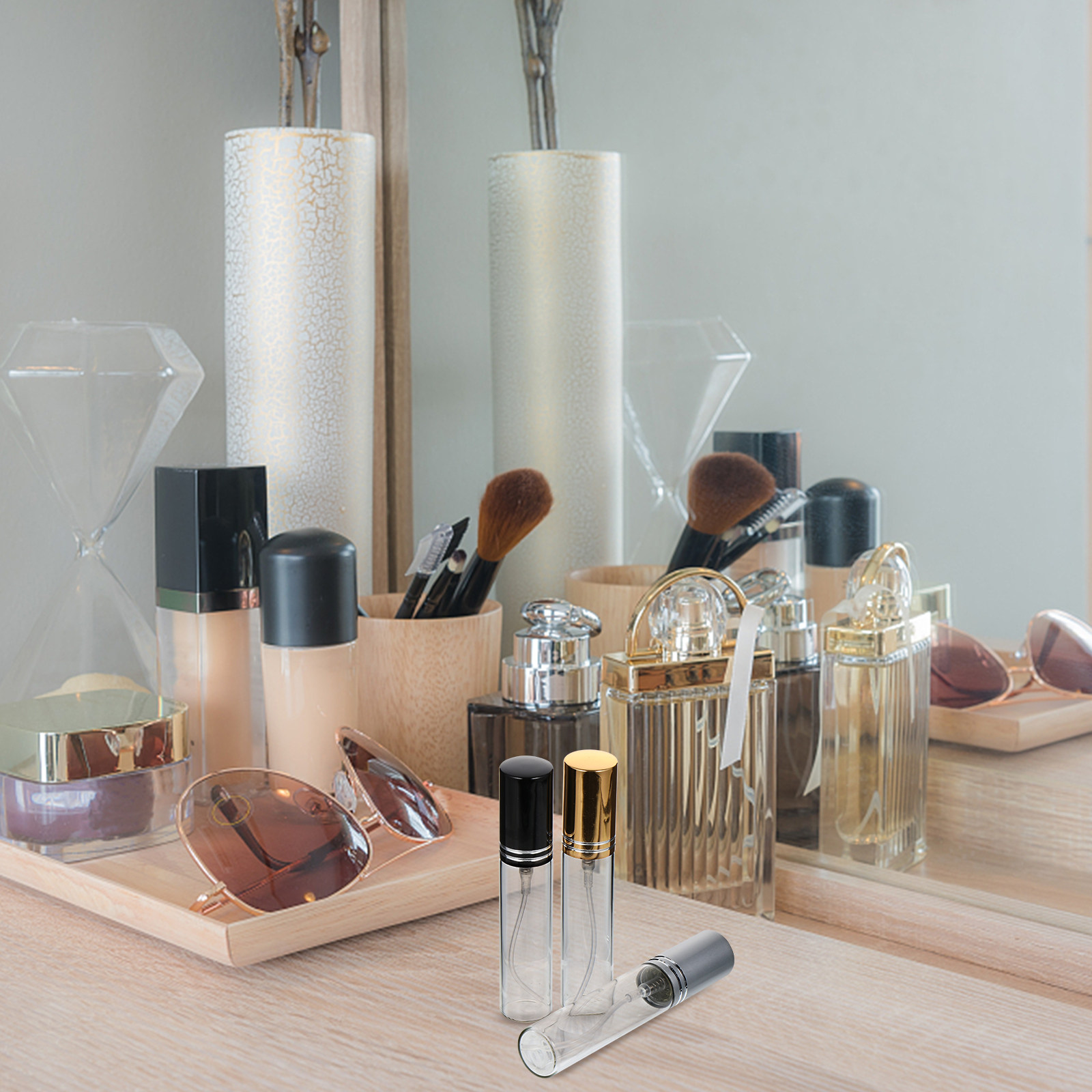Misting Bottle Fine - 6 Stück Premium Auslaufsichere Tragbare Parfüm-Sprühflasche