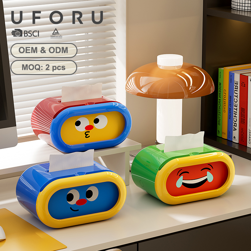 Agar Tissue Culture - Uforu Lustige Emoji Taschentuch-Aufbewahrungsbox mit großem
